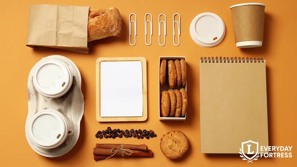Organized flat lay of workspace essentials symbolizing thoughtful planning and calm productivity