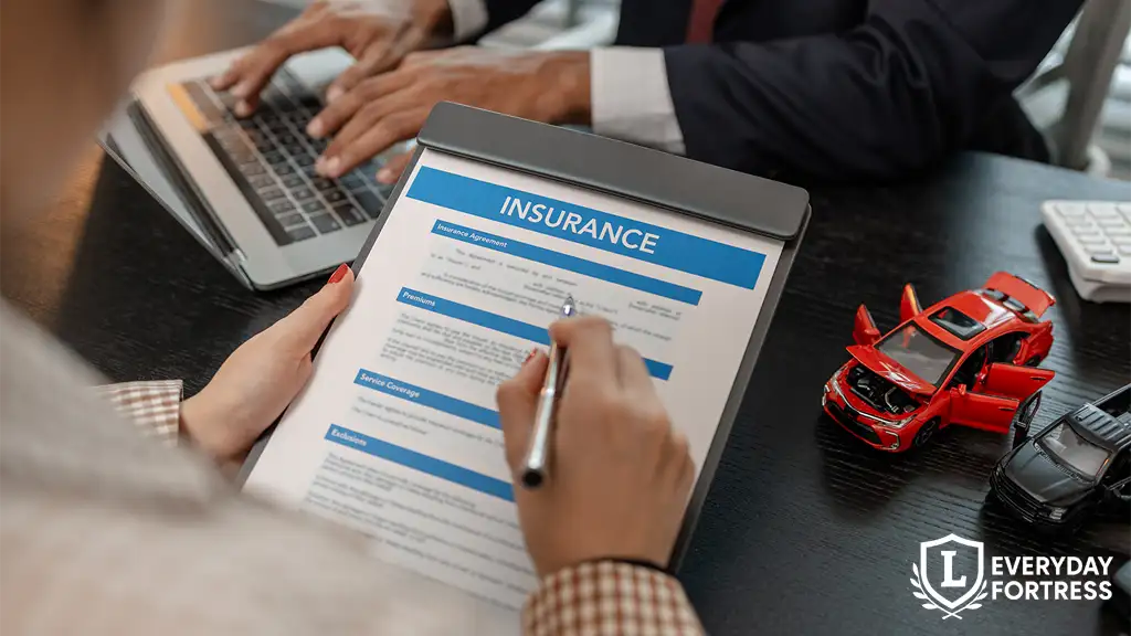 Lawyer discussing car insurance policy details with a client who does not own a car