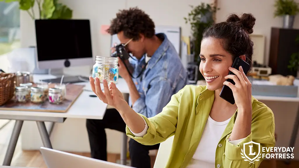 Young couple running an online business, symbolizing accessibility and friendly communication