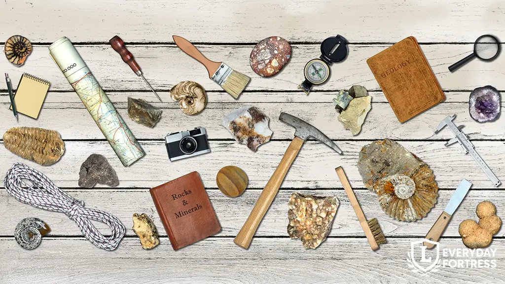“Flat lay of essential tools and supplies – symbolizing practical preparedness and everyday readiness”